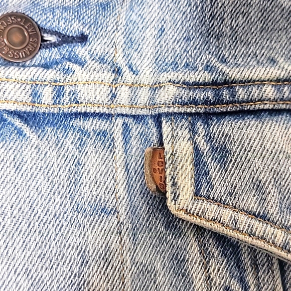 Levis 73549 0214 Denim Jacket Size Large Vintage - Picture 7 of 9